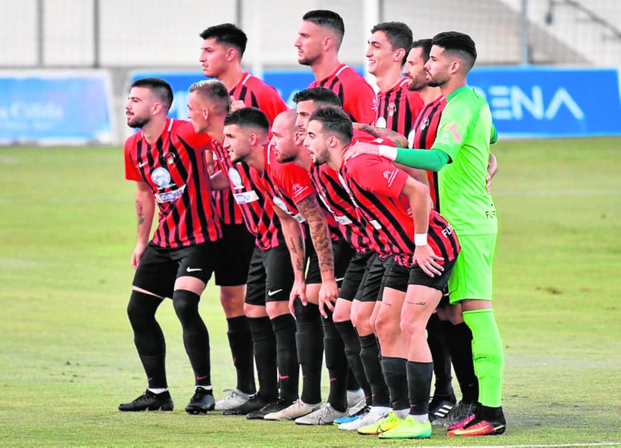 Alineación del Pulpileño que se enfrentó el domingo al Mar Menor. 