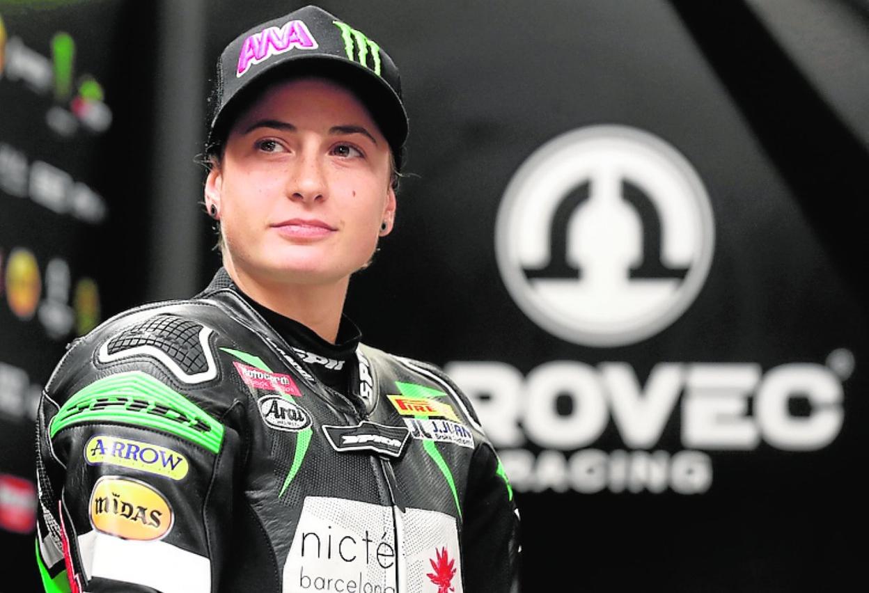 Ana Carrasco, en la presentación de su equipo, ayer en Madrid. 