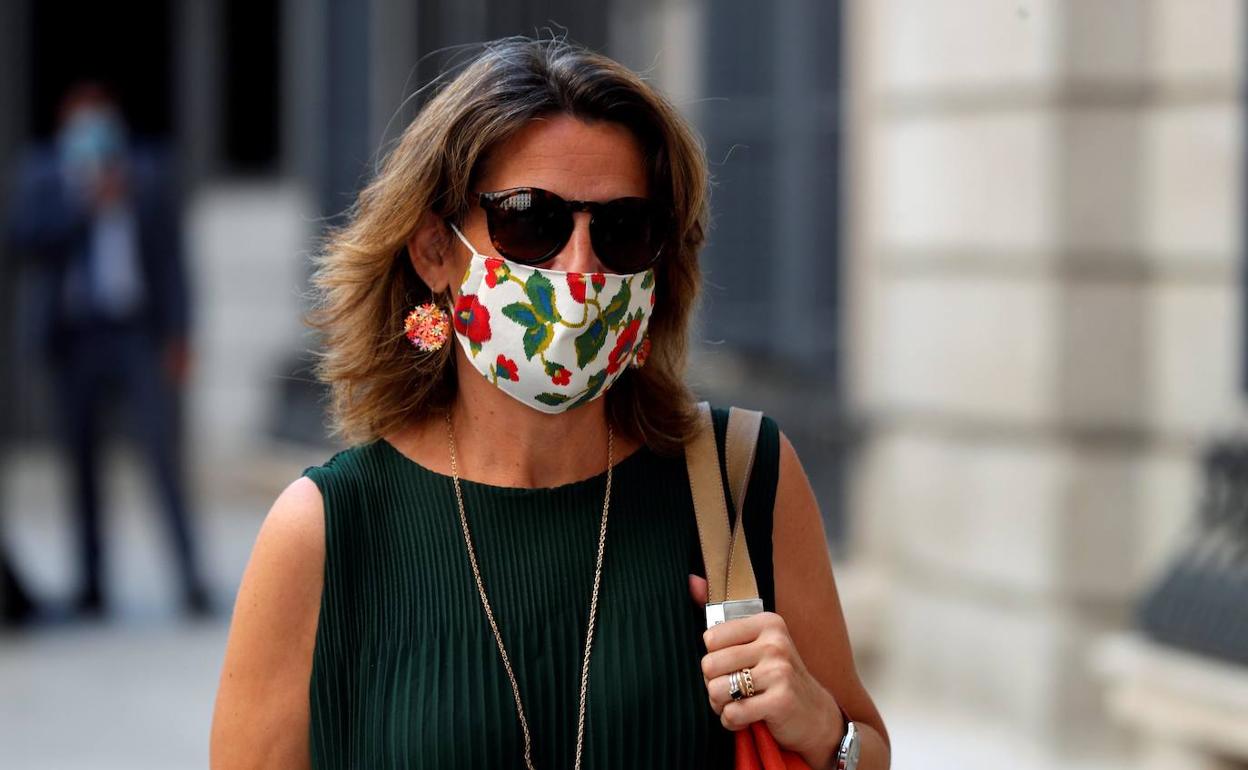 Teresa Ribera, a su llegada al Congreso, en una fotografía de archivo.