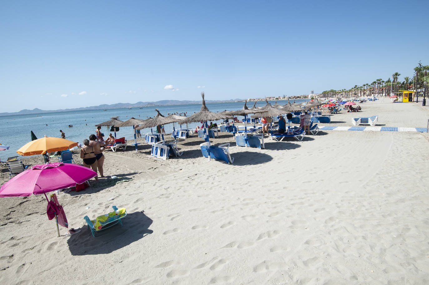 Fotos: Playas del Mar Menor durante este mes de agosto