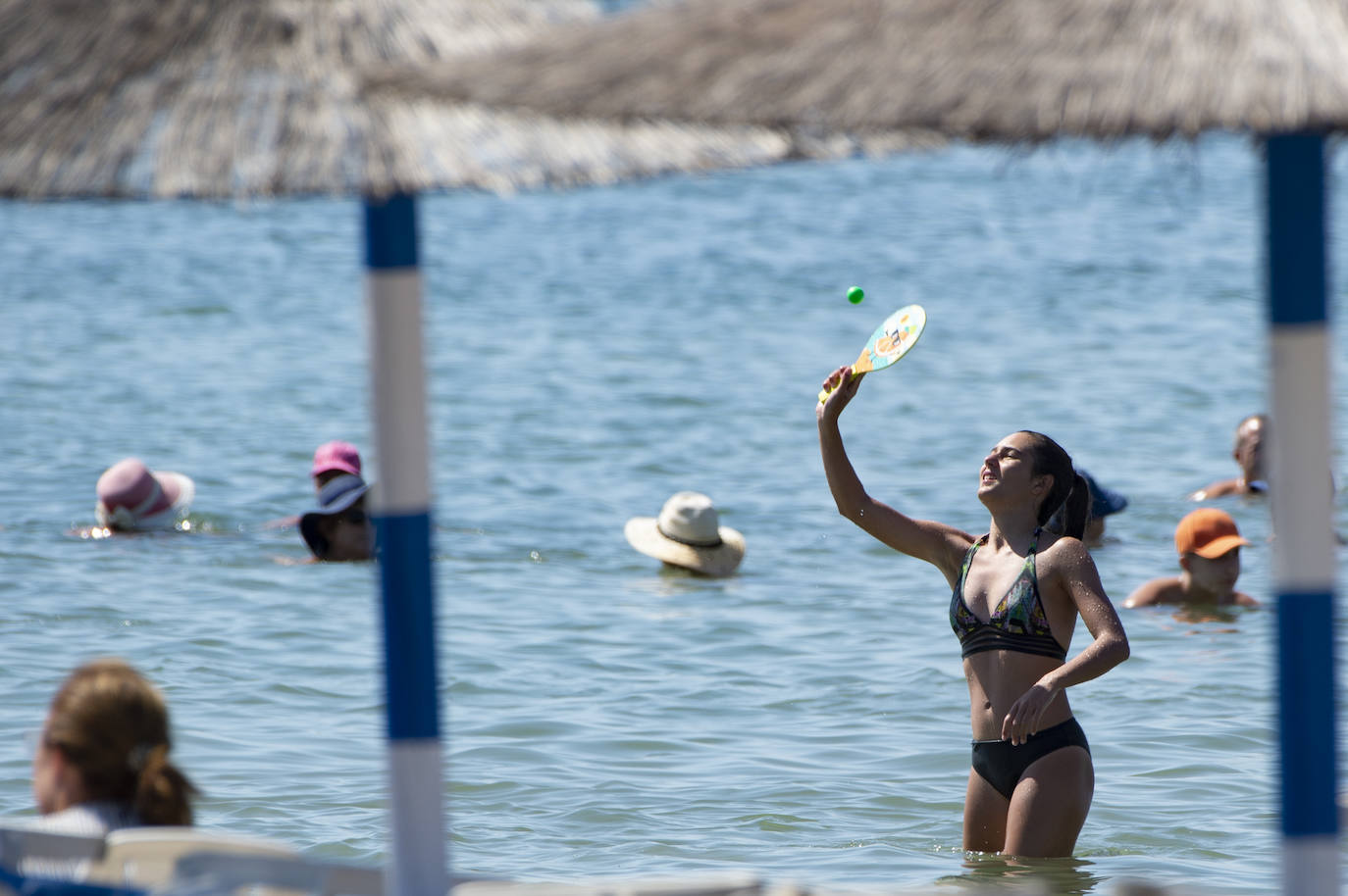 Fotos: Playas del Mar Menor durante este mes de agosto