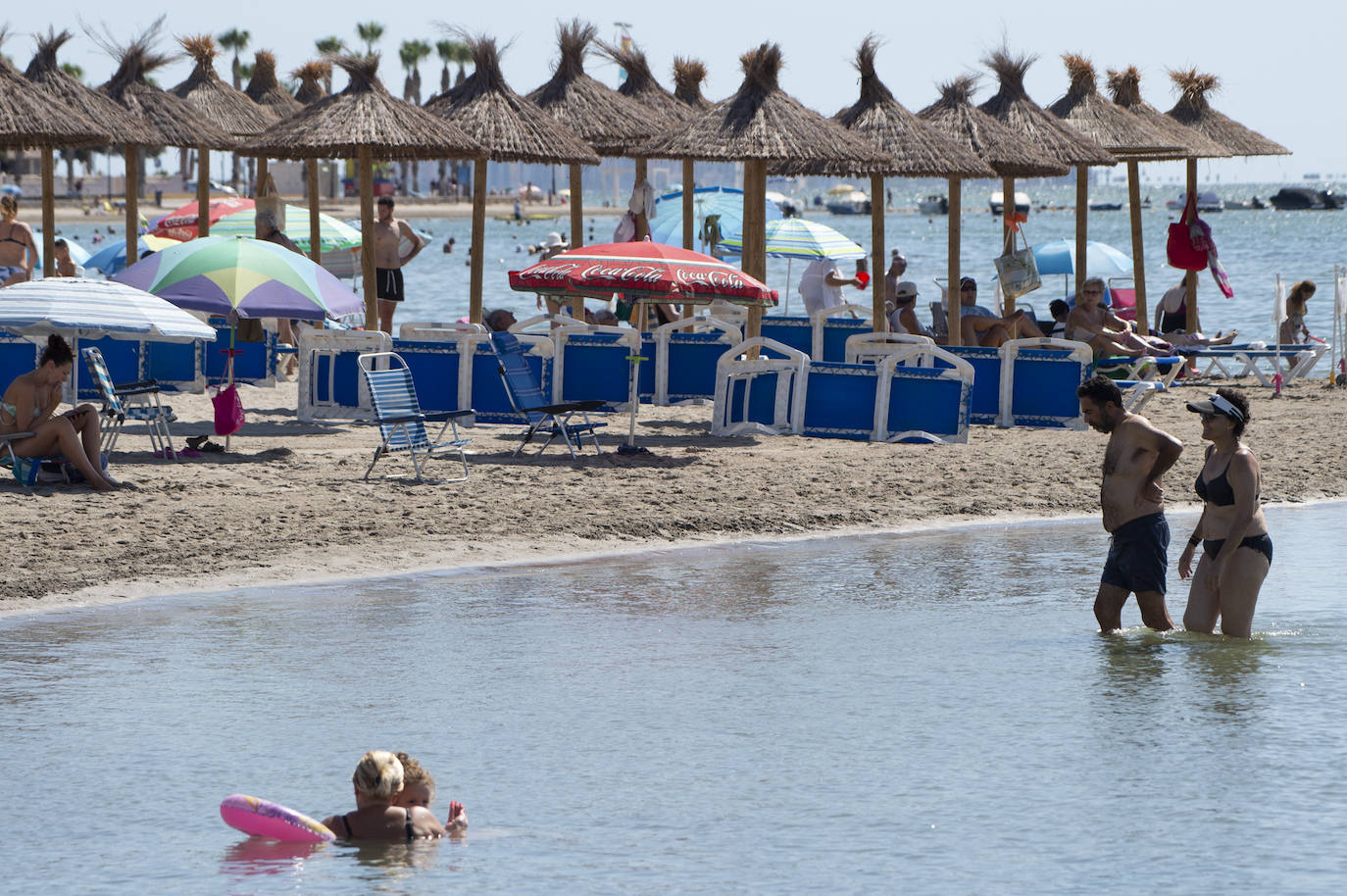 Fotos: Playas del Mar Menor durante este mes de agosto