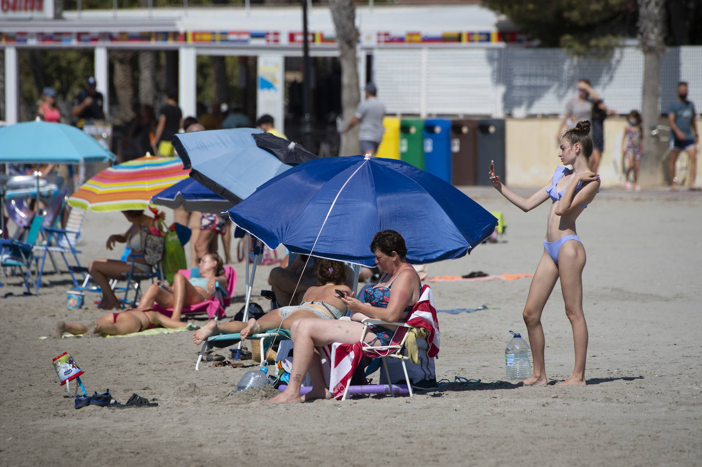 Fotos: Playas del Mar Menor durante este mes de agosto