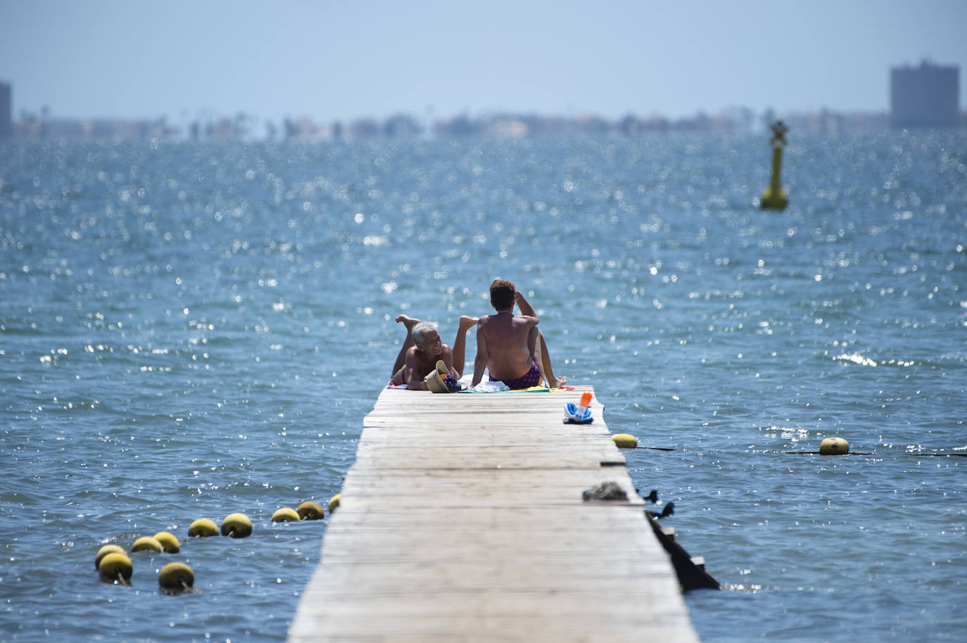 Fotos: Playas del Mar Menor durante este mes de agosto