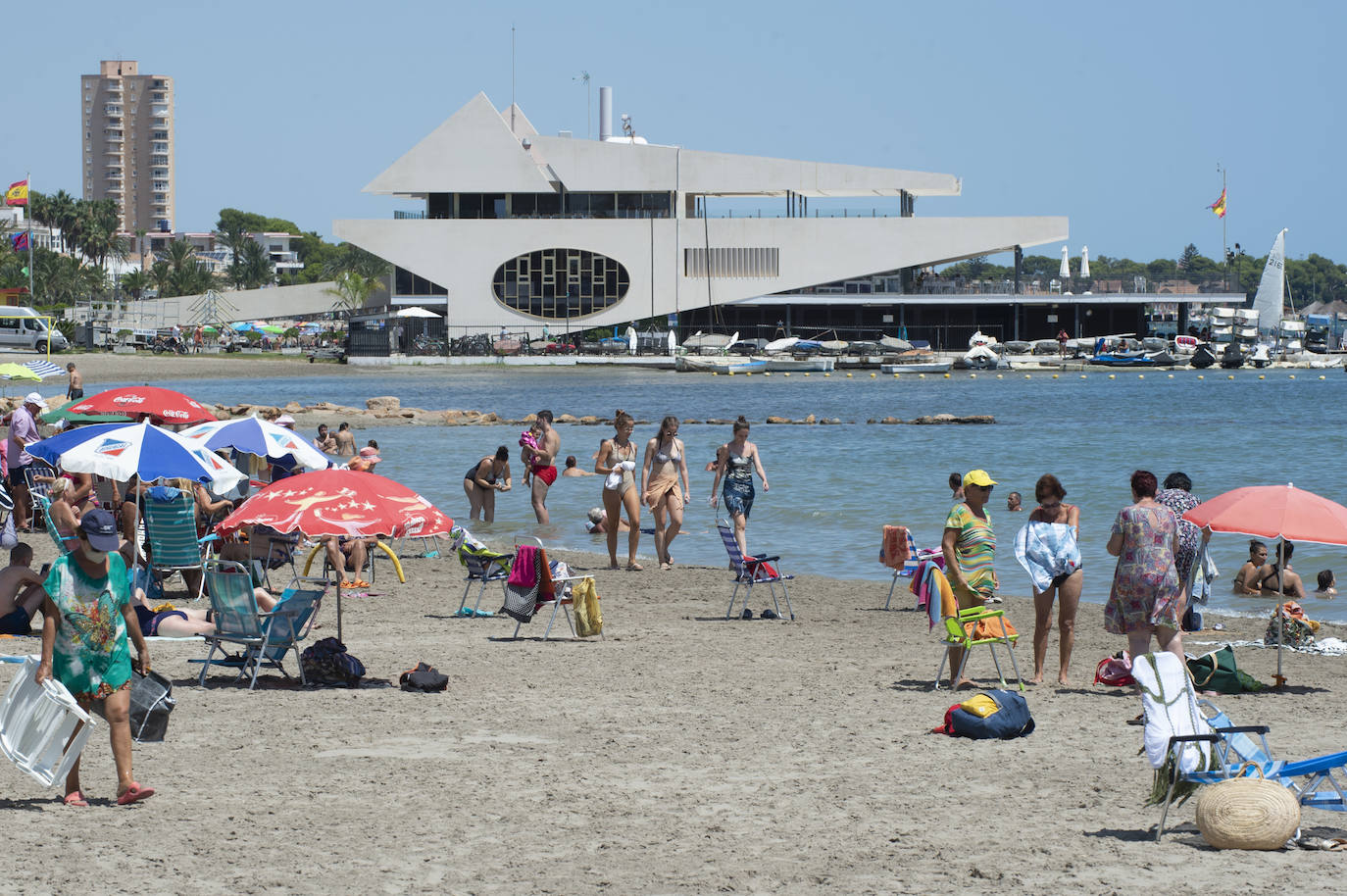 Fotos: Playas del Mar Menor durante este mes de agosto