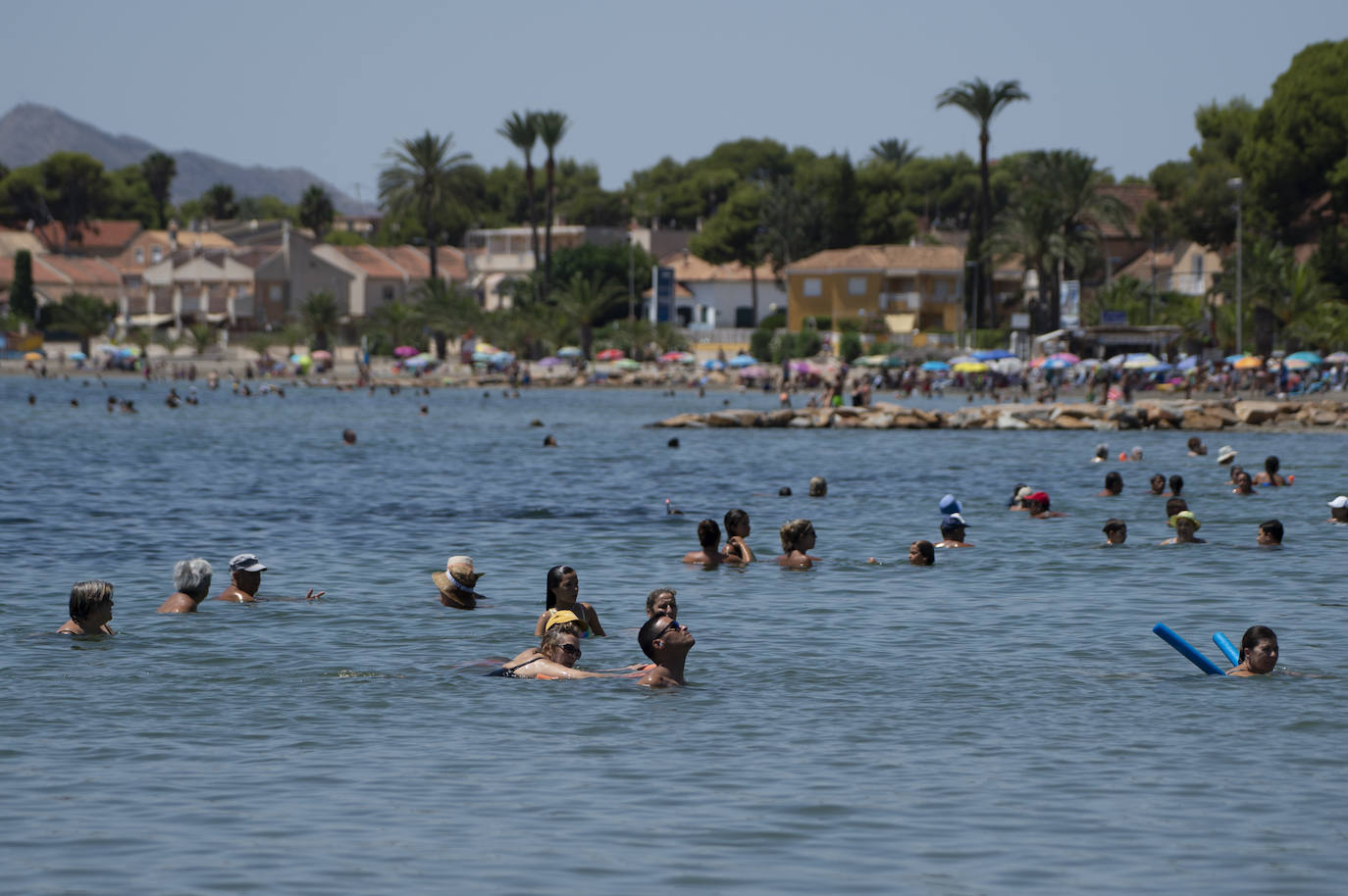 Fotos: Playas del Mar Menor durante este mes de agosto