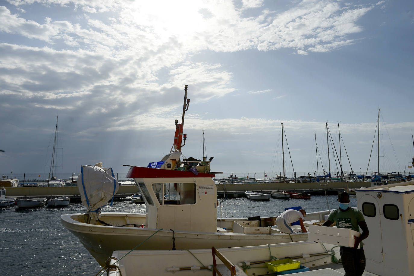 Fotos: El consejero Antonio Luengo visita la Cofradía de Pescadores de San Pedro del Pinatar