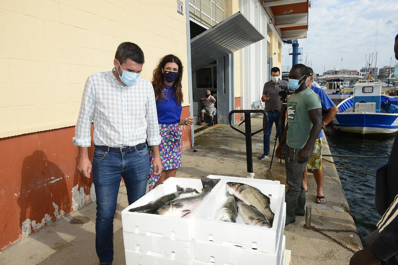 Fotos: El consejero Antonio Luengo visita la Cofradía de Pescadores de San Pedro del Pinatar
