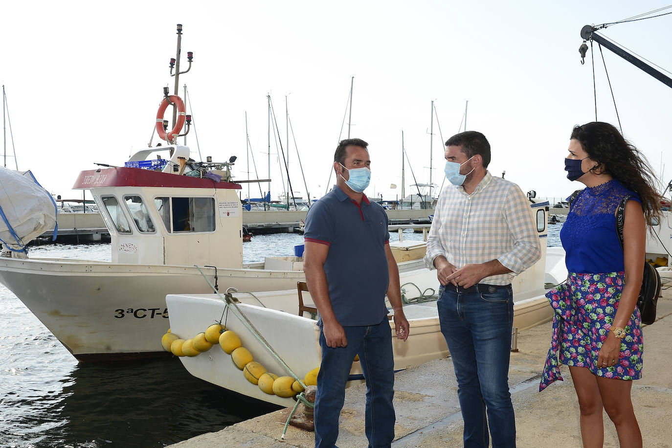 Fotos: El consejero Antonio Luengo visita la Cofradía de Pescadores de San Pedro del Pinatar