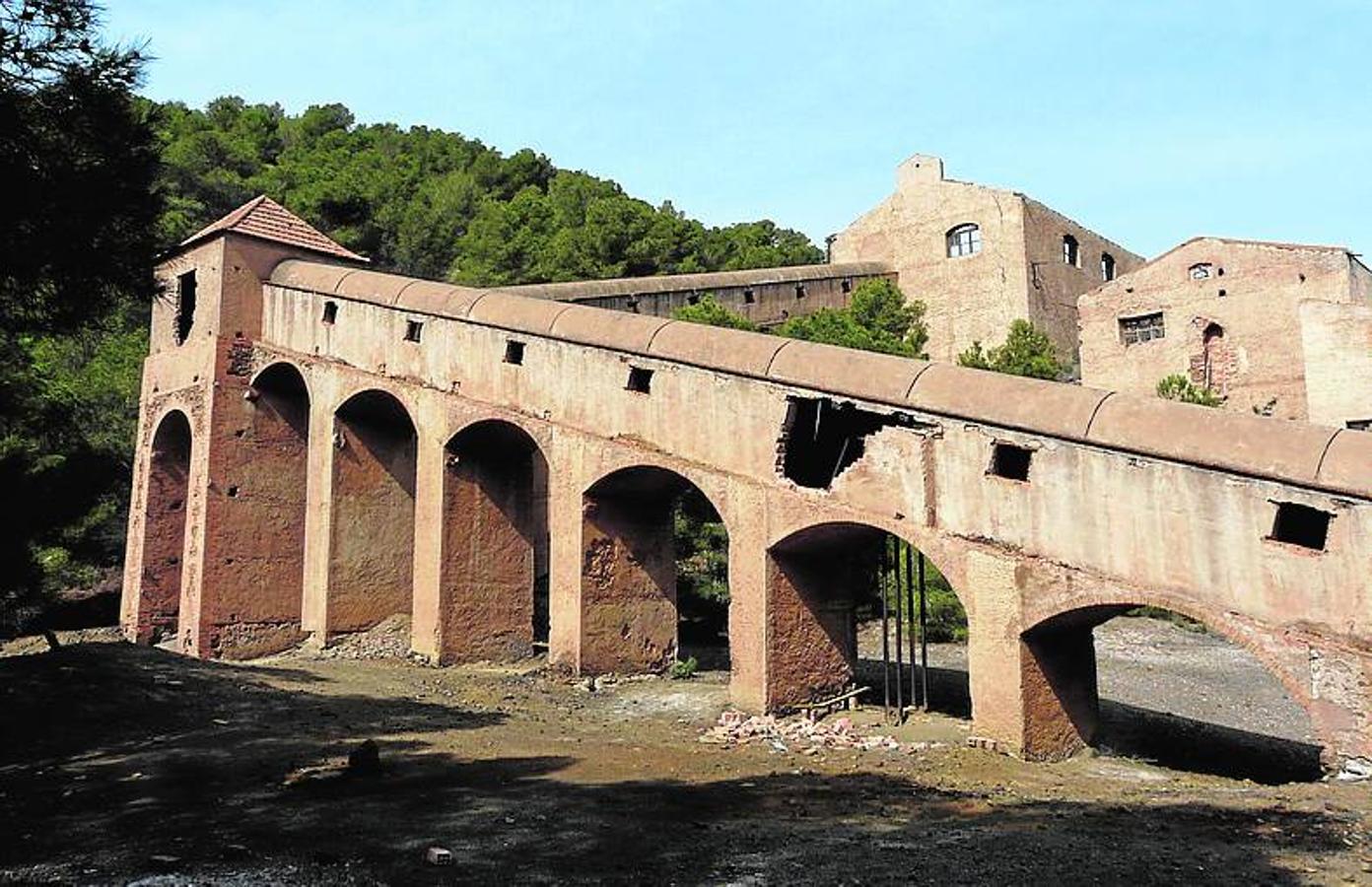 Lavadero de flotación diferencial El Lirio, en la zona del Cabezo de Ponce.