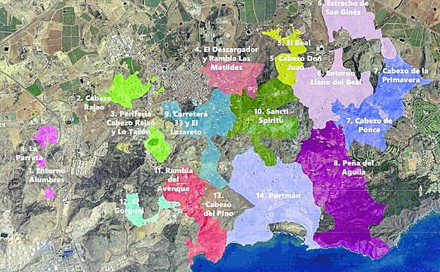 Plano general por conjuntos mineros.