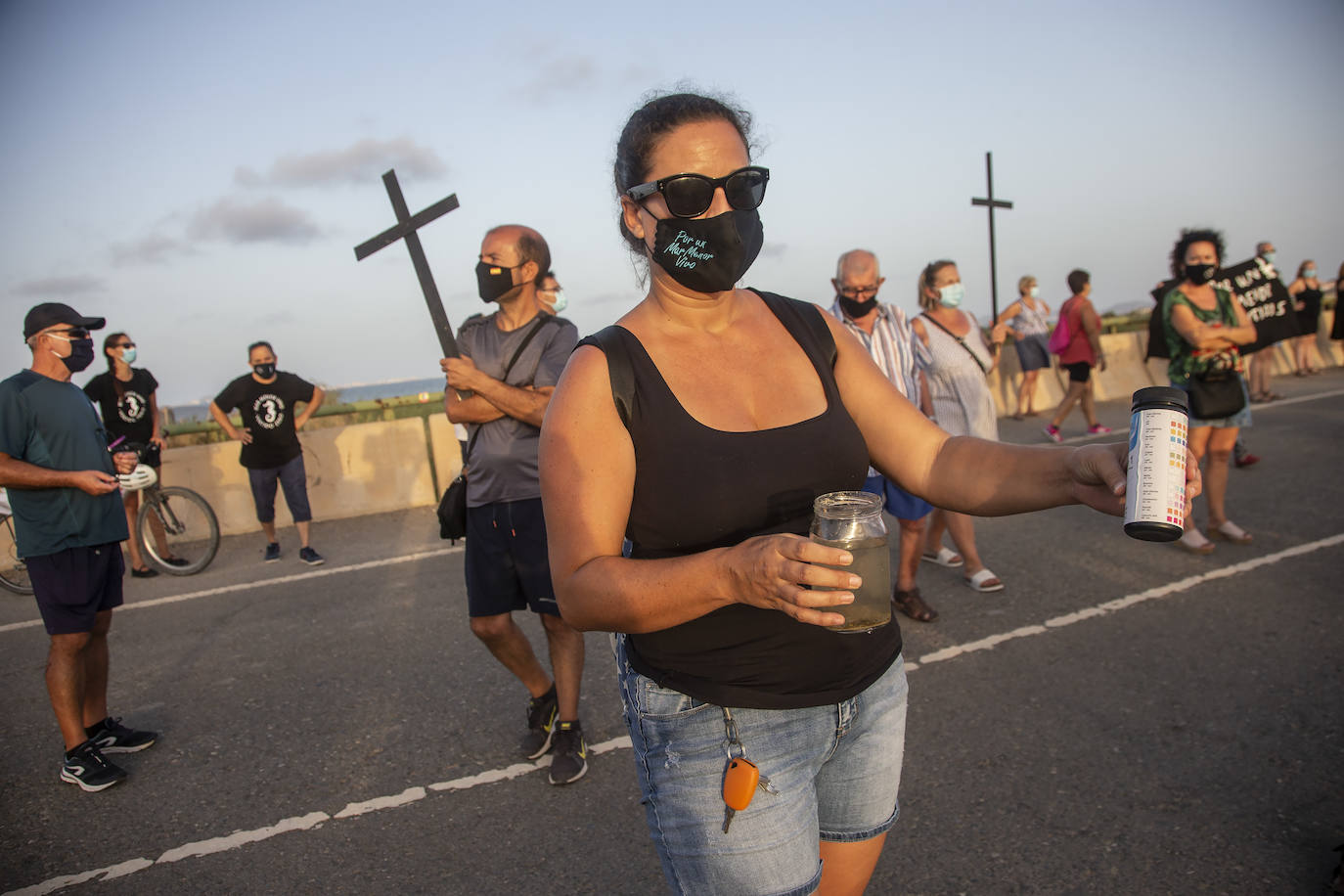 Fotos: Nueva protesta por la entrada de aguas contaminadas en el Mar Menor