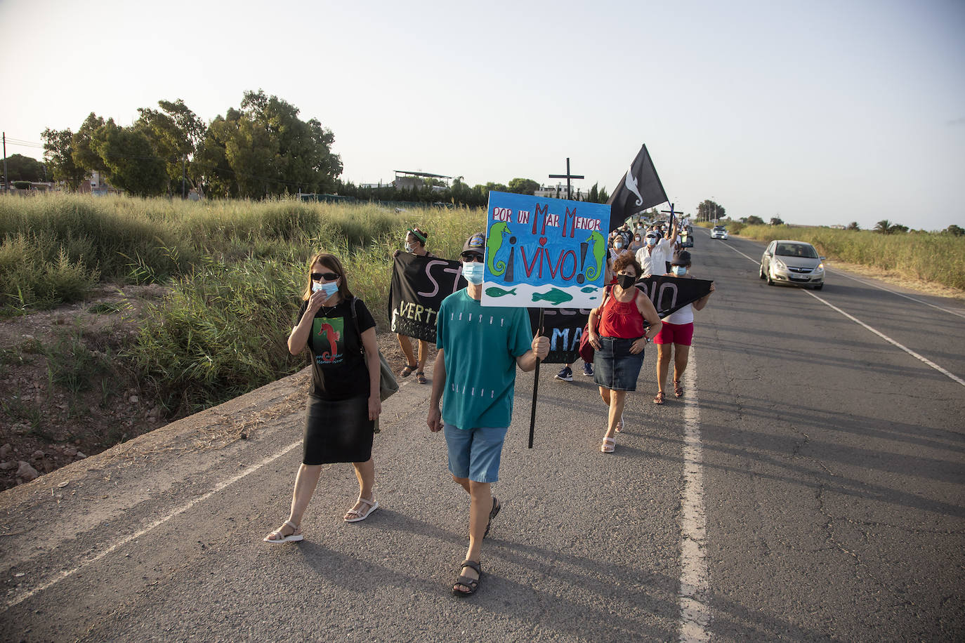Fotos: Nueva protesta por la entrada de aguas contaminadas en el Mar Menor