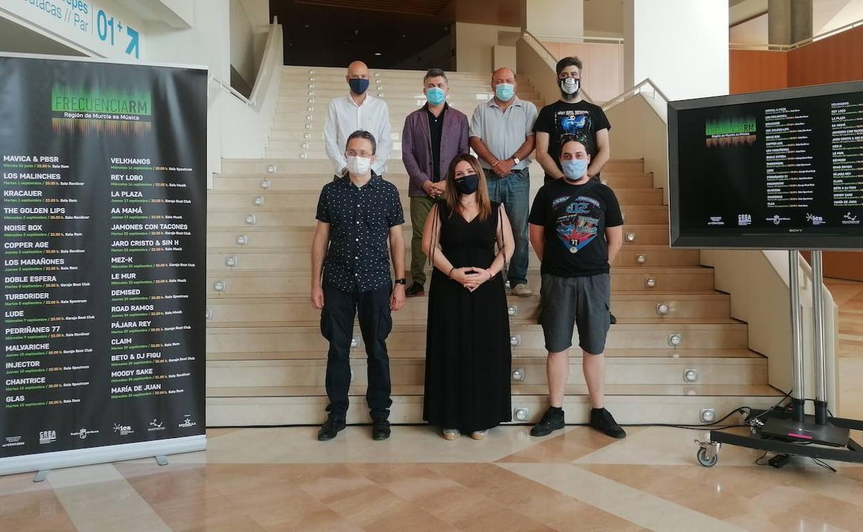 El acto en el que se presentaron los conciertos.