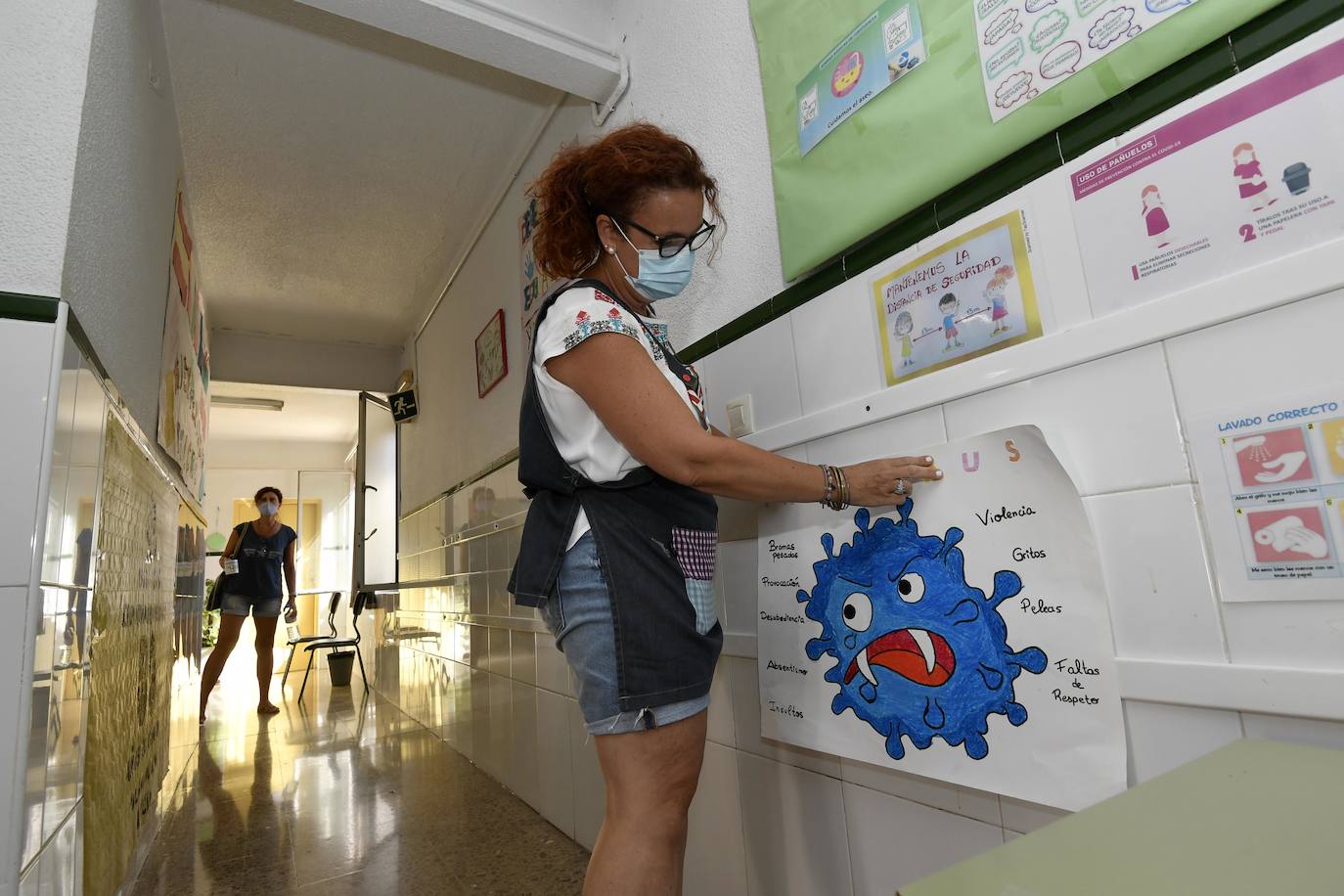 Fotos: Los colegios se preparan para el inicio del curso