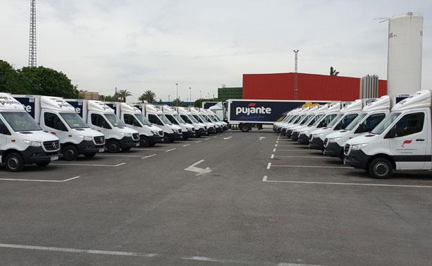 El concesionario ha hecho entrega de 20 unidades Mercedes-Benz Sprinter 516 a la compañía Hijos de Juan Pujante. 