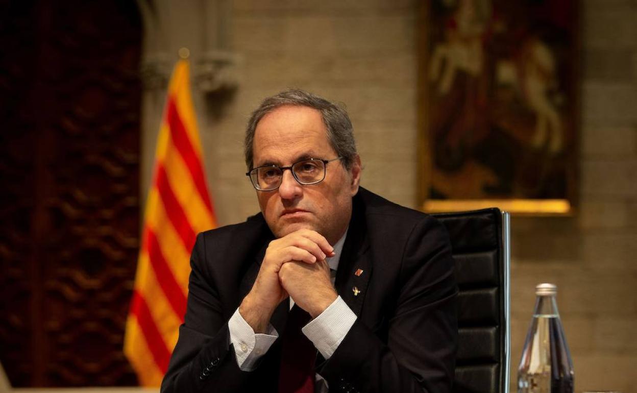 El presidente catalán, Quim Torra. 