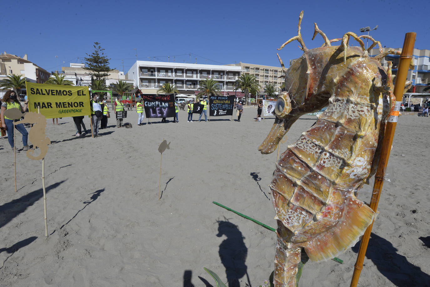 Fotos: Concentración en San Pedro en defensa del Mar Menor
