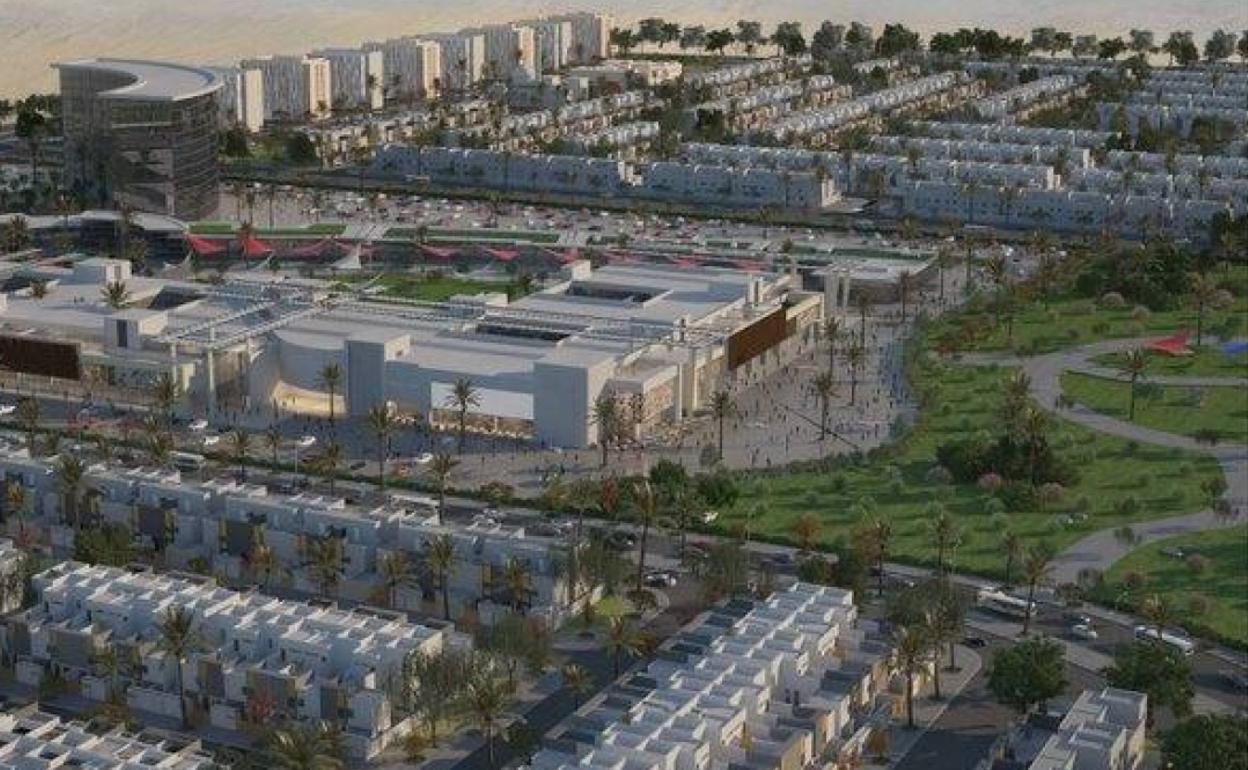 Representación de la futura Murcia Saudí.