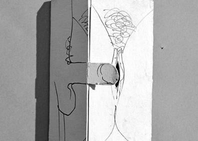 Imagen secundaria 1 - A la izquierda, caja-portada del libro de artista 'La piel de mi gozo'. A la derecha, 'Bisectriz del cero sobre cero'.