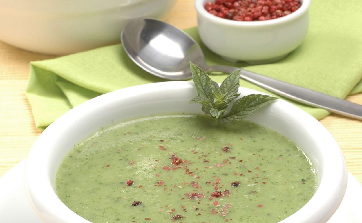 Crema de pepino fresco