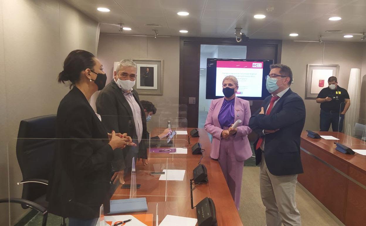 Francisco Sánchez durante su comparecencia en la Comisión Especial de Financiación Autonómica.