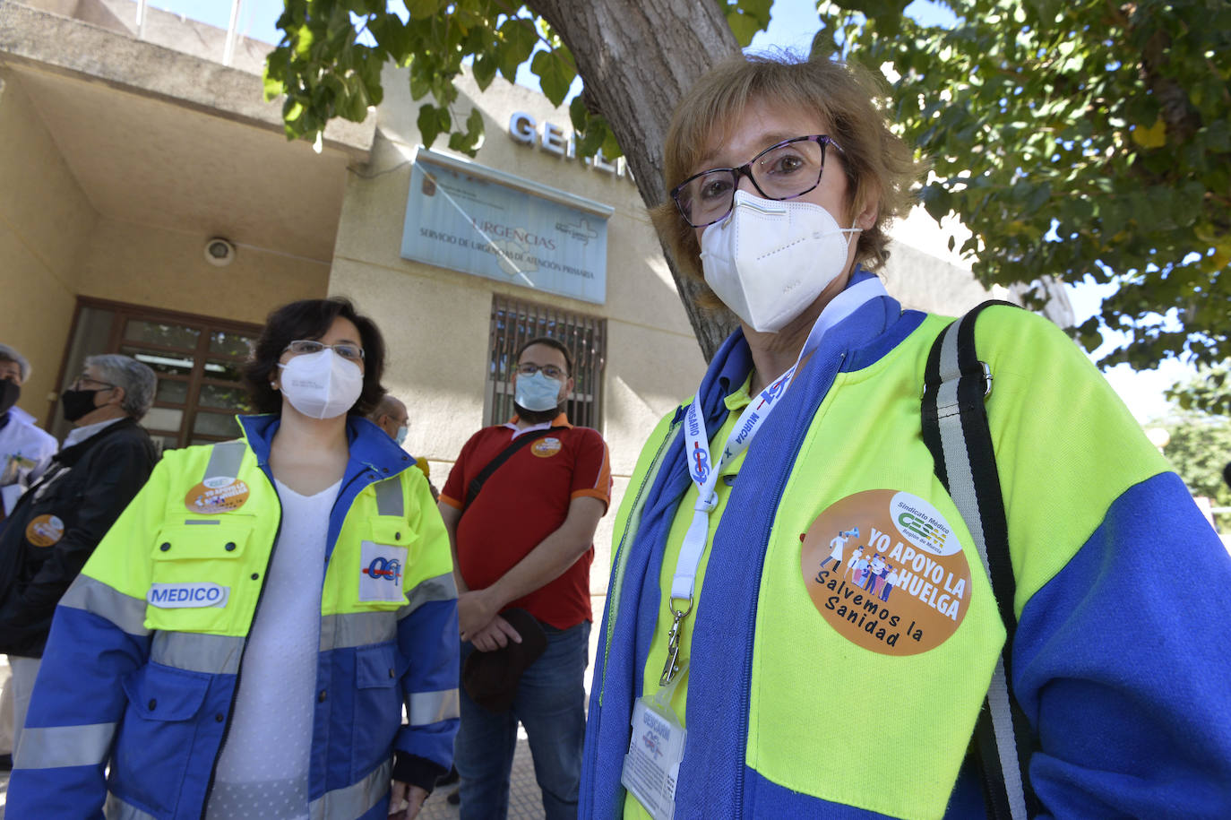 Fotos: Huelga de los médicos en el centro de salud de San Andrés por la crisis del coronavirus en la Región
