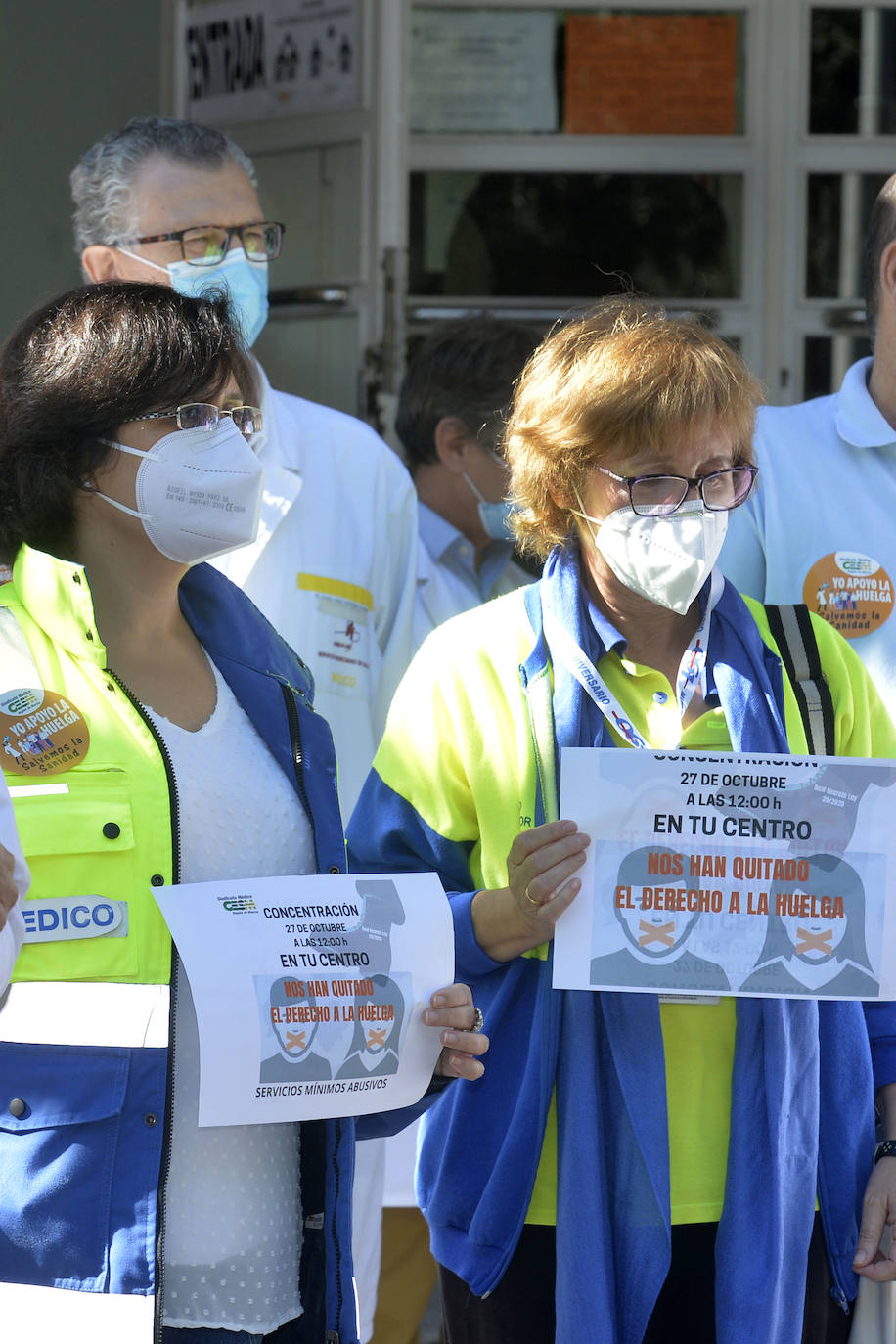 Fotos: Huelga de los médicos en el centro de salud de San Andrés por la crisis del coronavirus en la Región