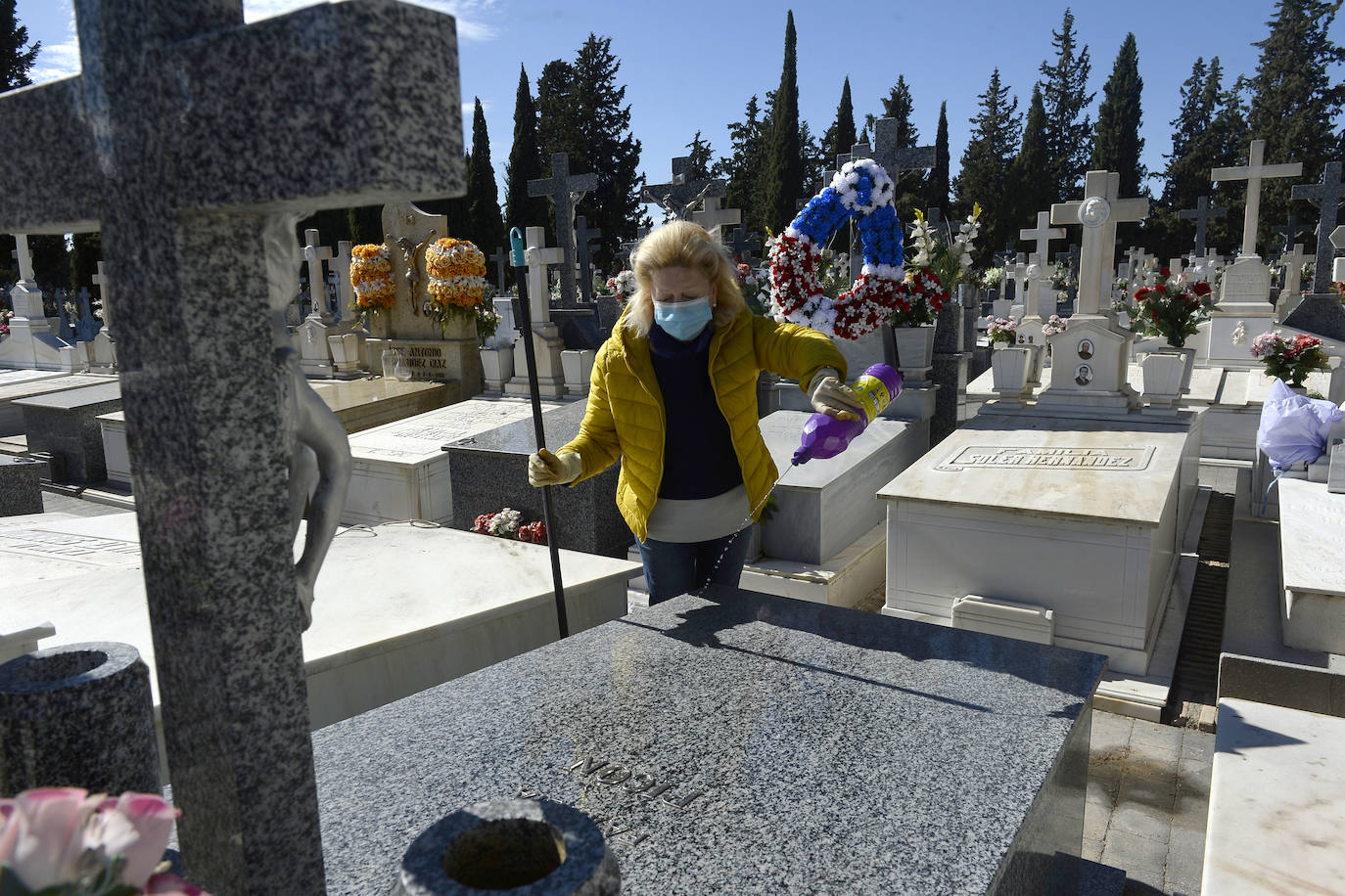 Fotos: Un circuito de entrada y salida evitará que los visitantesse agolpen en el cementerio Nuestro Padre Jesús de Murcia