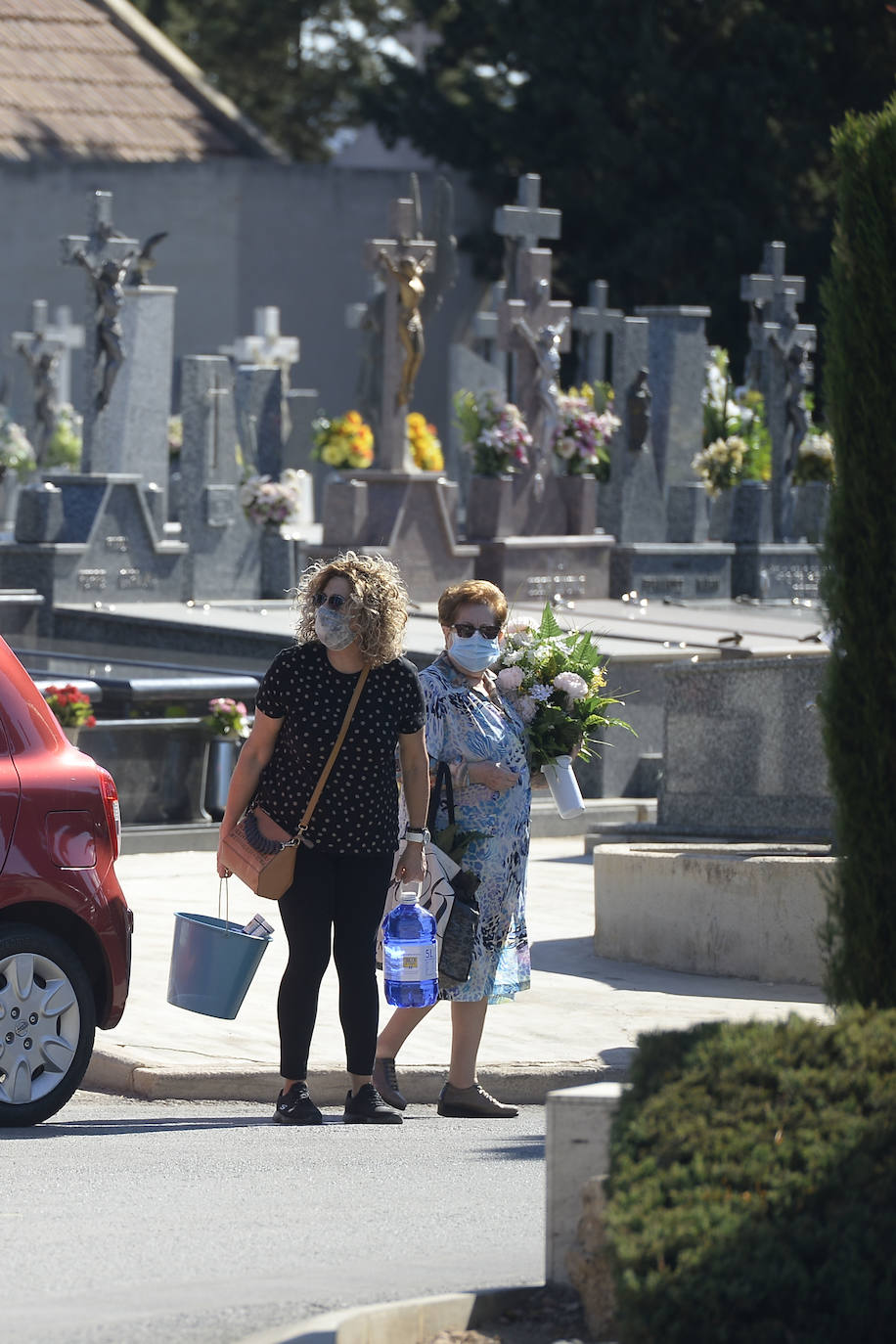 Fotos: Un circuito de entrada y salida evitará que los visitantesse agolpen en el cementerio Nuestro Padre Jesús de Murcia