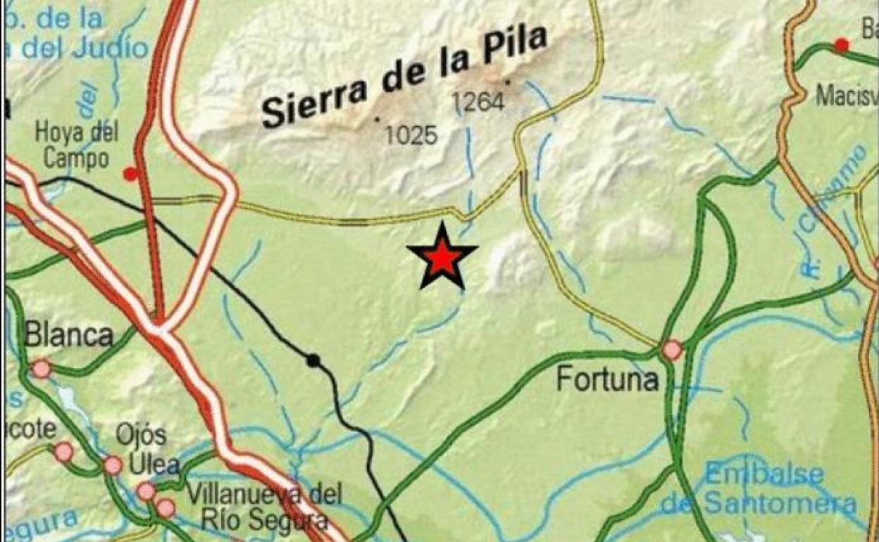 Epicentro del terremoto.