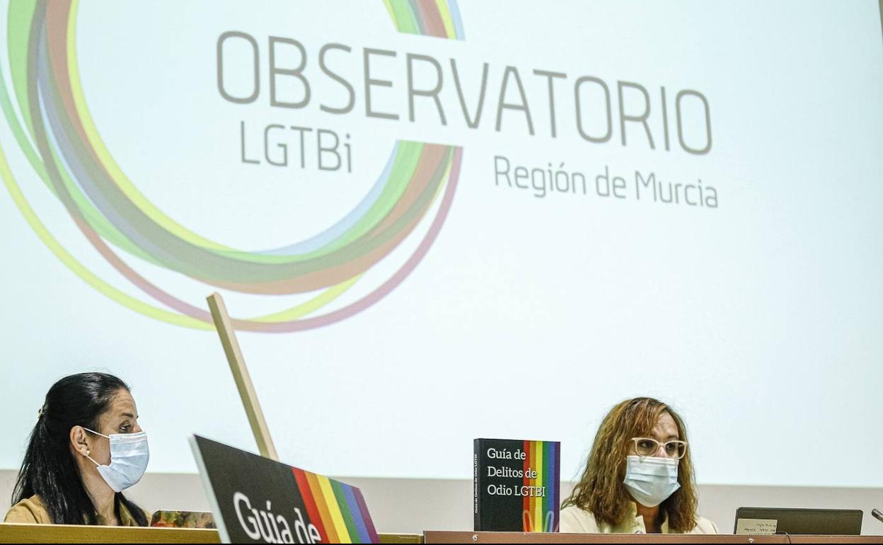 Isabel Franco en la presentación de la Guía de Delitos de Odio LGTBI