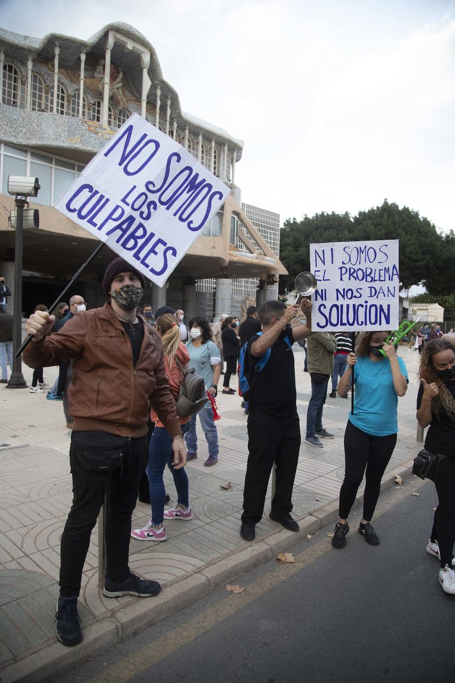 Fotos: Protesta de los hosteleros de Cartagena