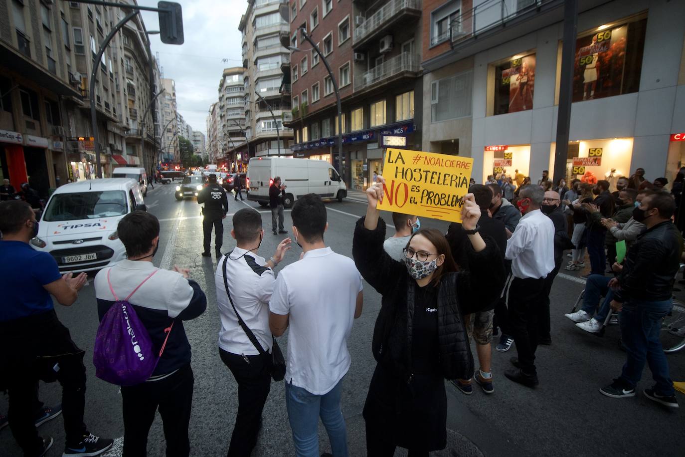 Fotos: Los hosteleros protestan en Murcia