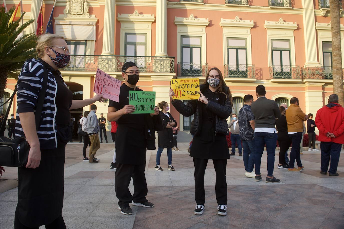 Fotos: Los hosteleros protestan en Murcia