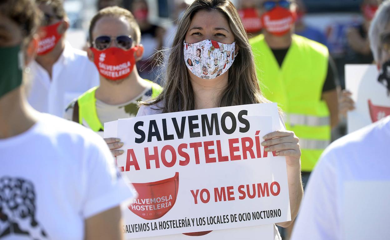 Imagen de archivo de la última protesta de Hostemur en Murcia.