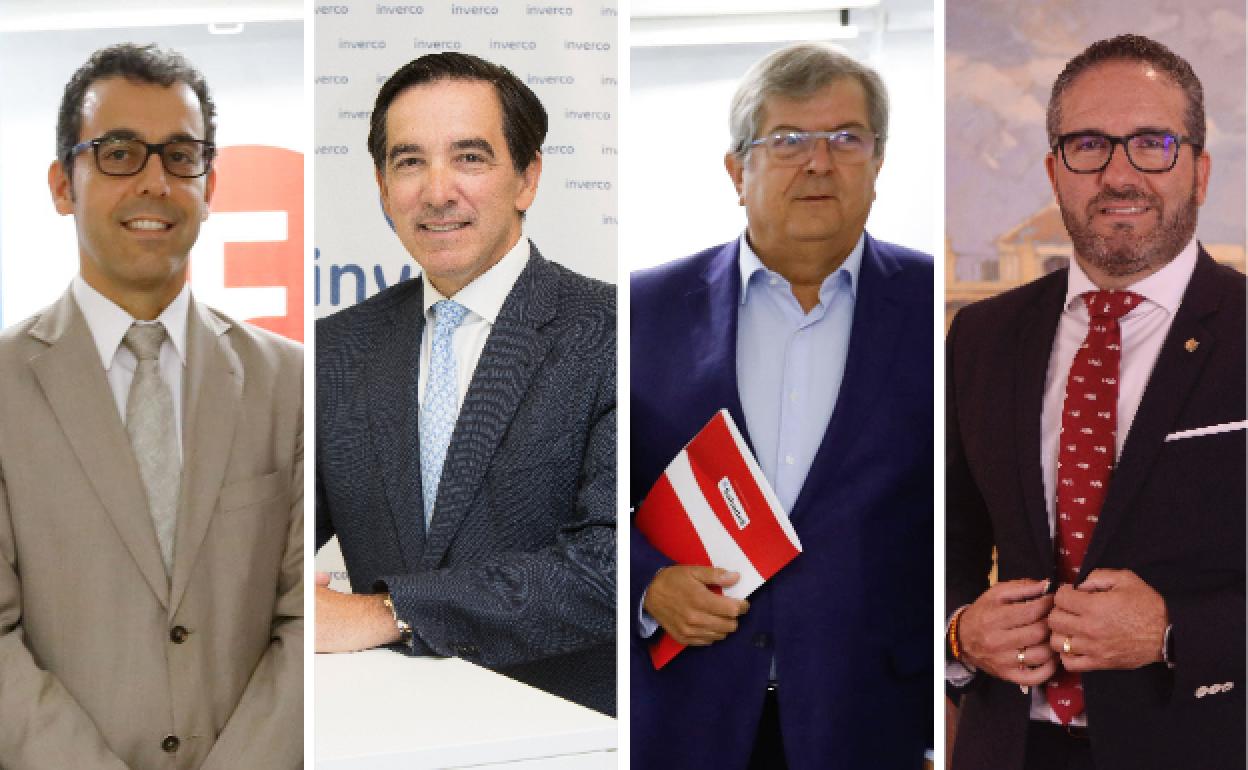 Carmelo Vera, Ángel Martínez-Aldama, Ramón Madrid Nicolás y Miguel López Abad. 