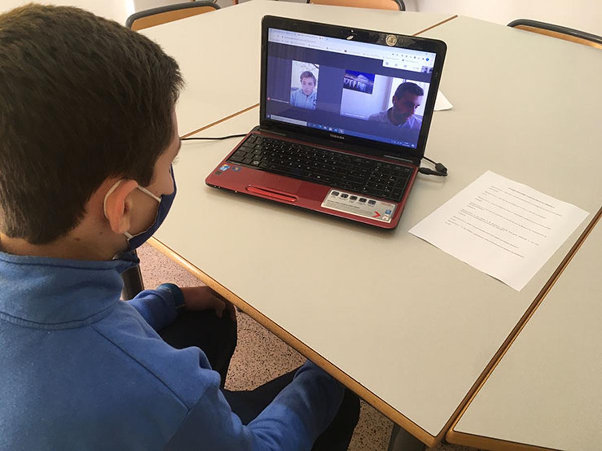 Un miembro del equipo SPUTNIK, del colegio Cruz de Piedra de Jumilla
