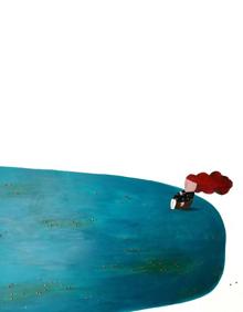 Imagen secundaria 2 - Obra 'Paseando a Tobi'. | 'En el estanque de los nenúfares'.