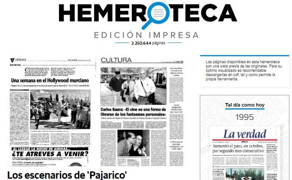 Hemeroteca La Verdad Murcia: La historia en tu mano