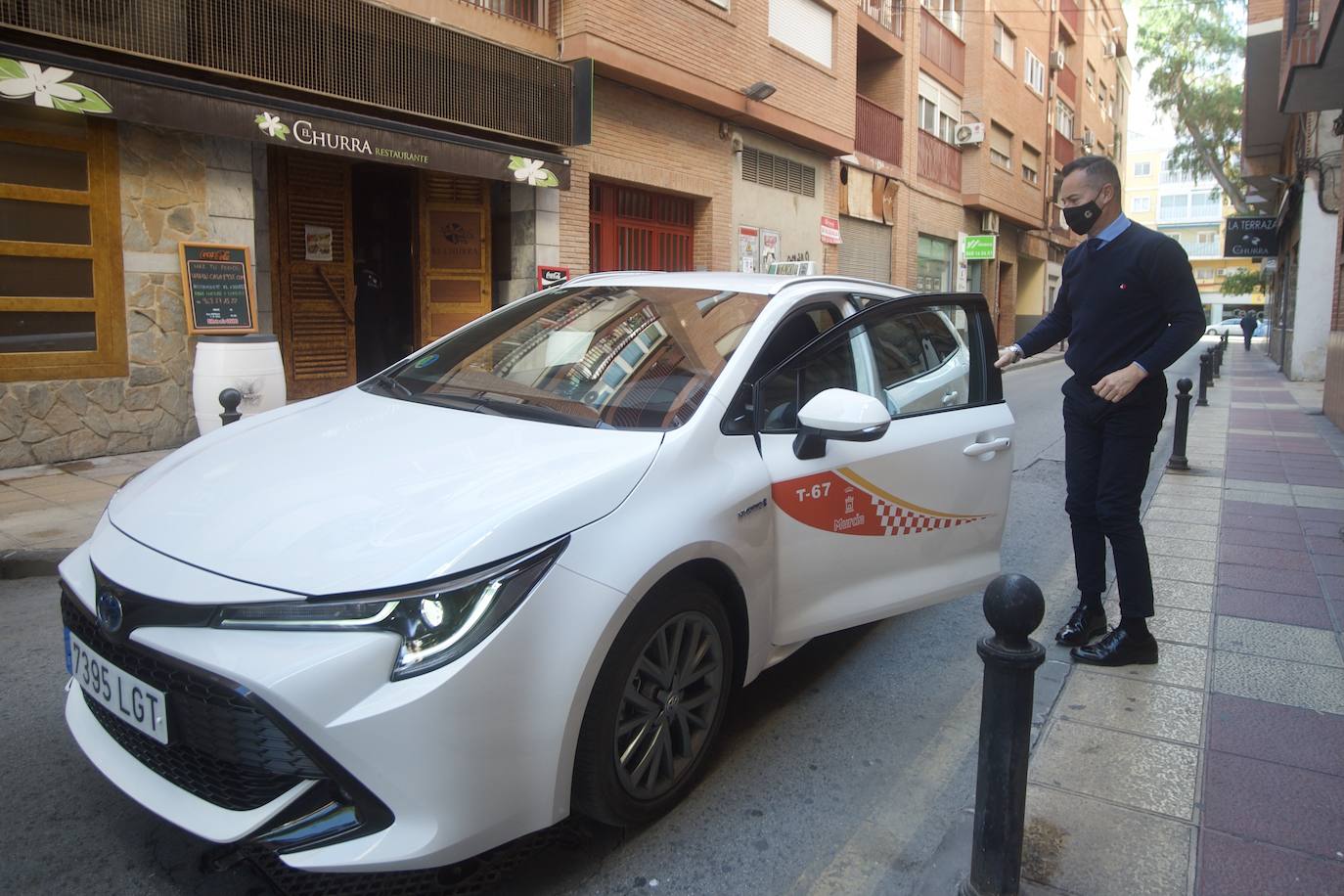 Fotos: Los taxistas de Murcia repartirán pedidos de bares y restaurantes
