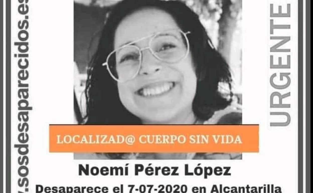 Cartel de desactivación de la alerta por desaparición.