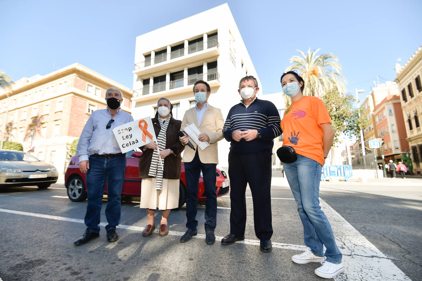 Fotos: La &#039;marea naranja&#039; recorre el centro de Murcia contra la &#039;ley Celaá&#039;