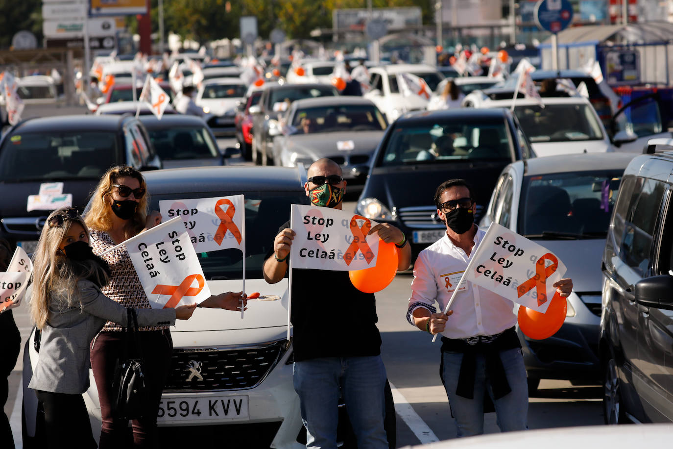 Fotos: La &#039;marea naranja&#039; recorre el centro de Murcia contra la &#039;ley Celaá&#039;
