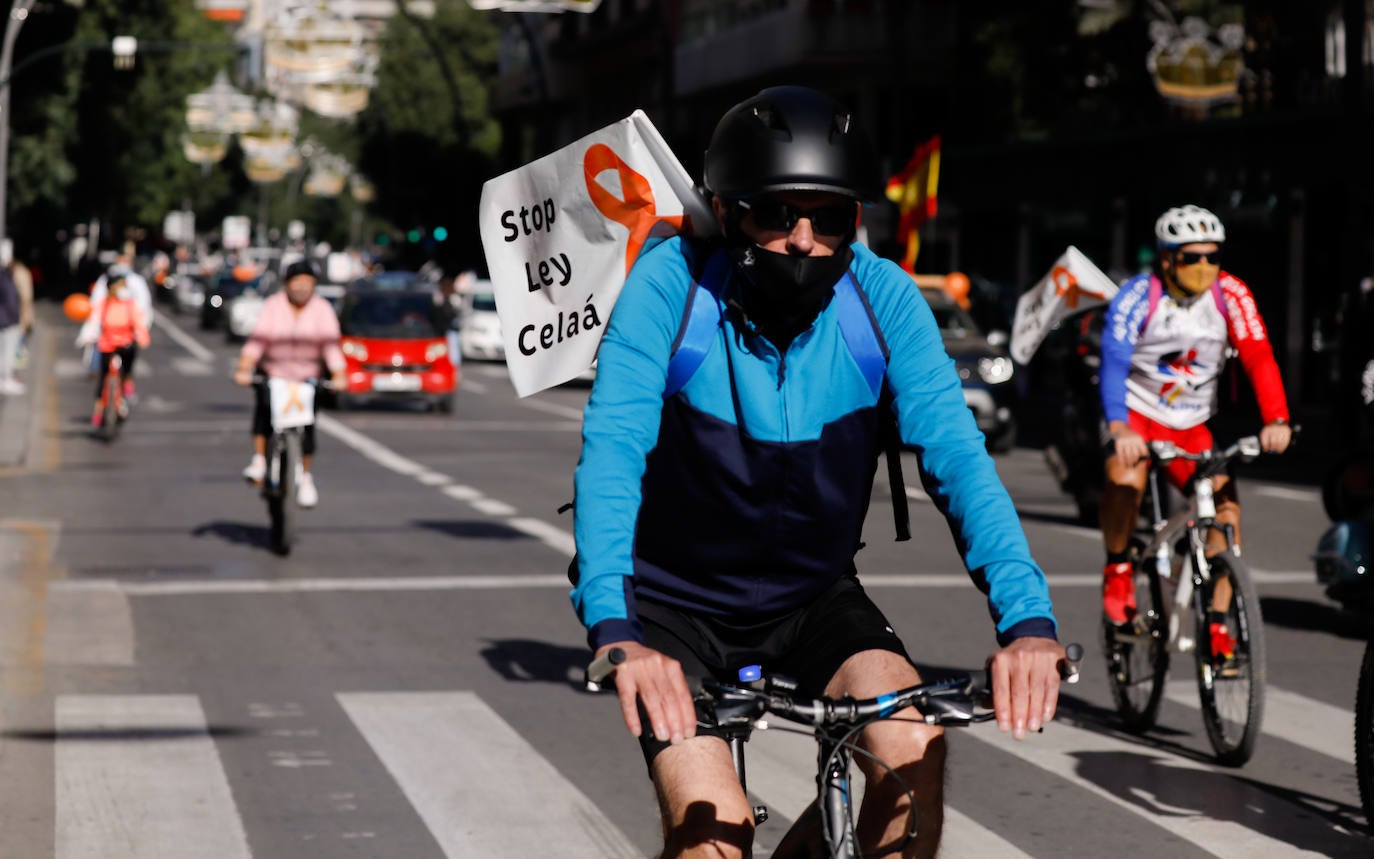 Fotos: La &#039;marea naranja&#039; recorre el centro de Murcia contra la &#039;ley Celaá&#039;