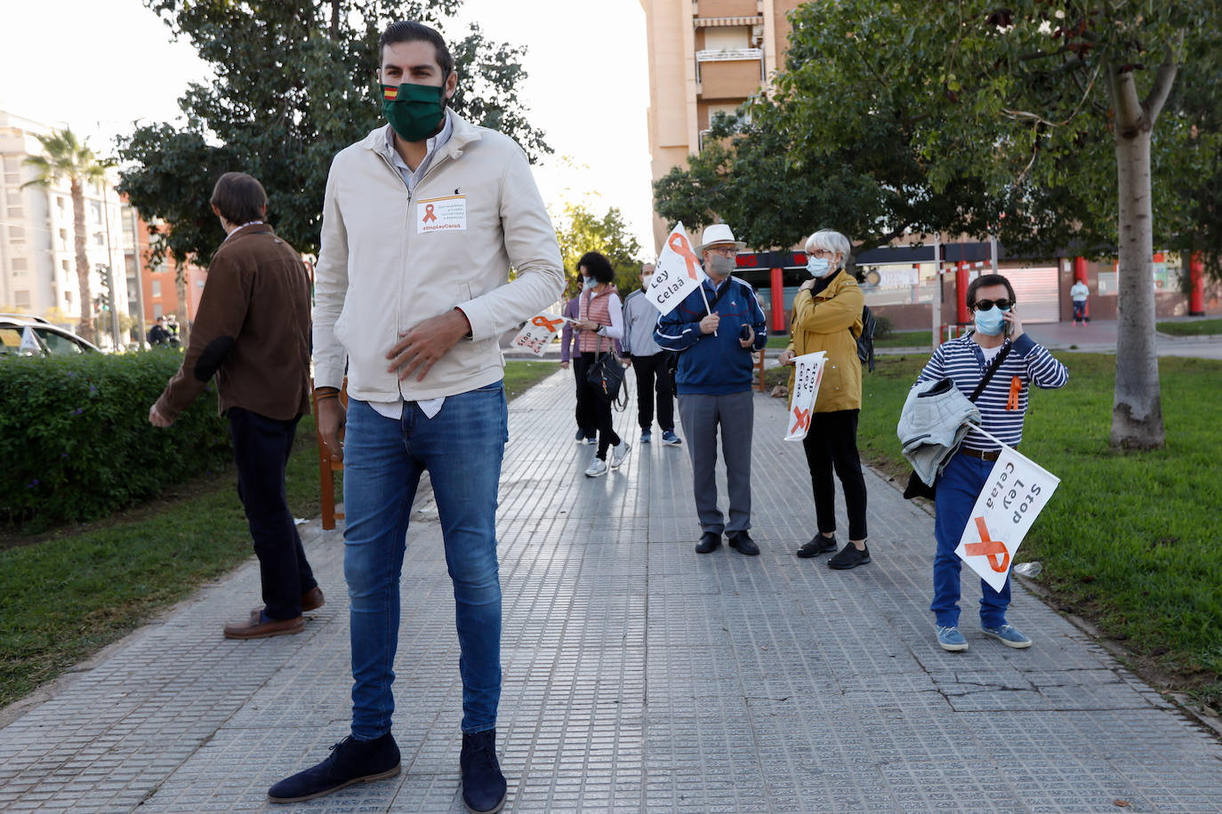 Fotos: La &#039;marea naranja&#039; recorre el centro de Murcia contra la &#039;ley Celaá&#039;