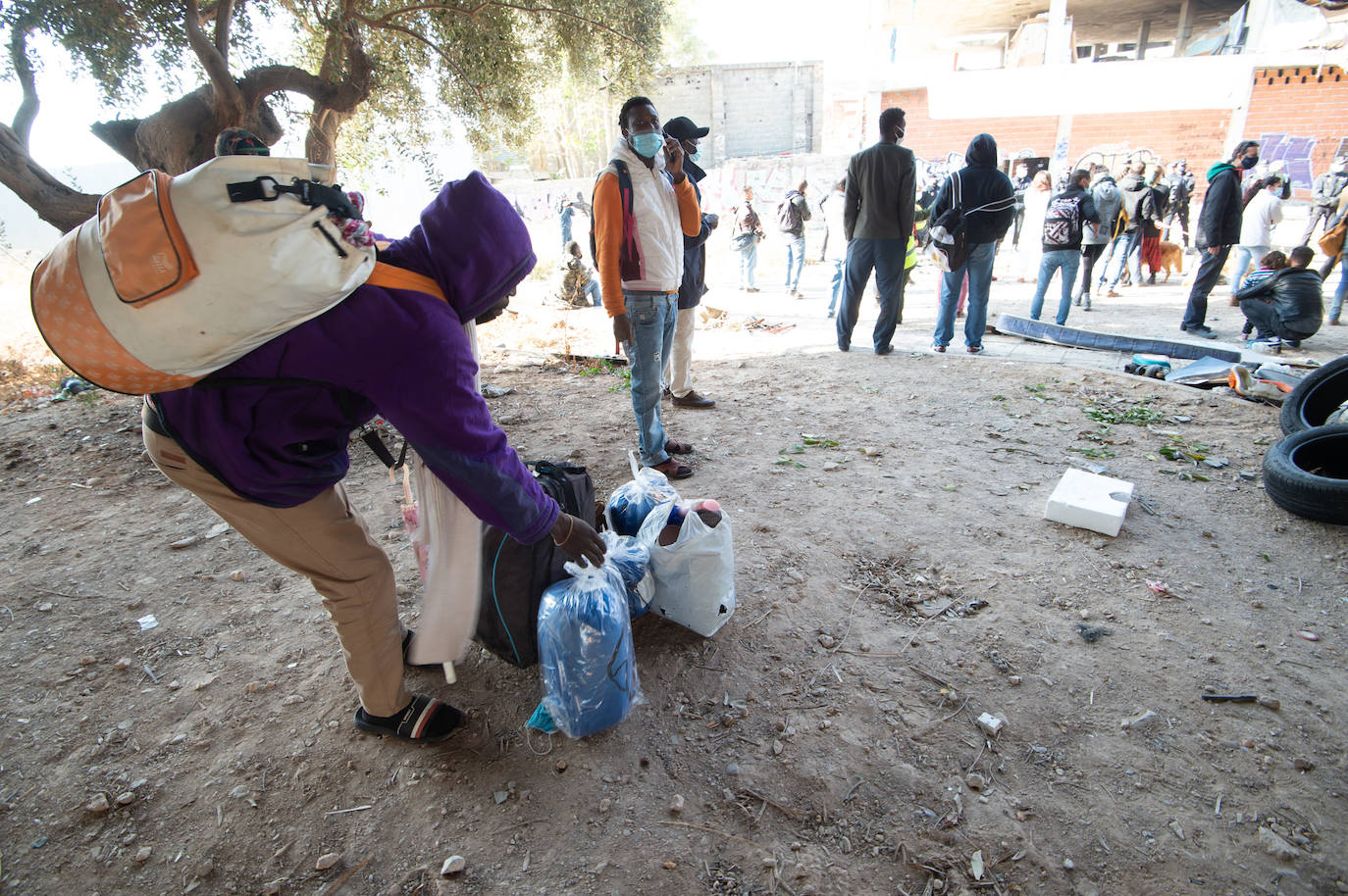Fotos: Protestas por el desalojo de un edificio ocupado en el barrio murciano de San Pío