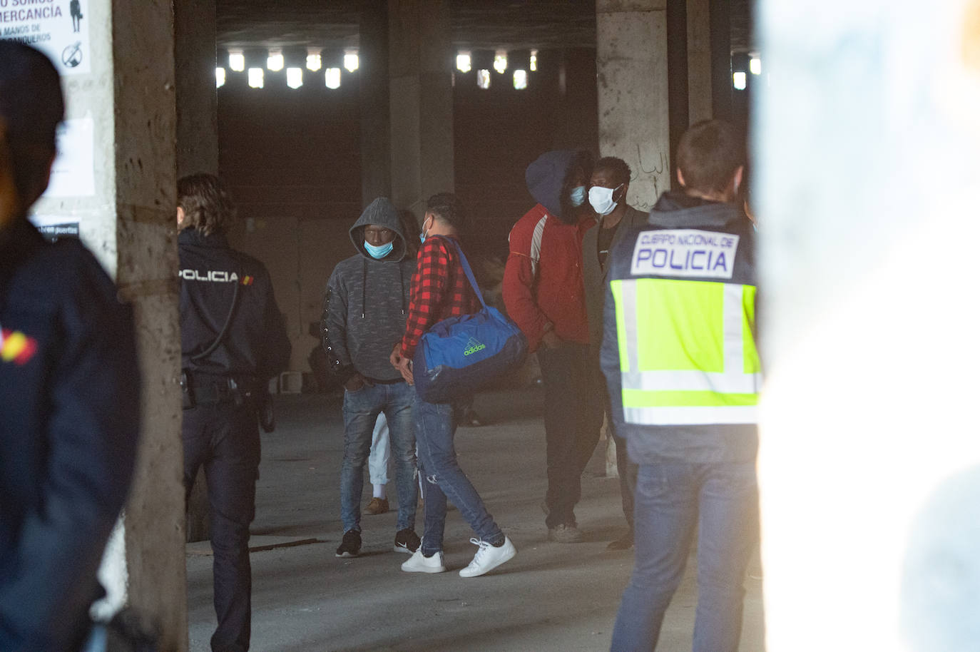 Fotos: Protestas por el desalojo de un edificio ocupado en el barrio murciano de San Pío