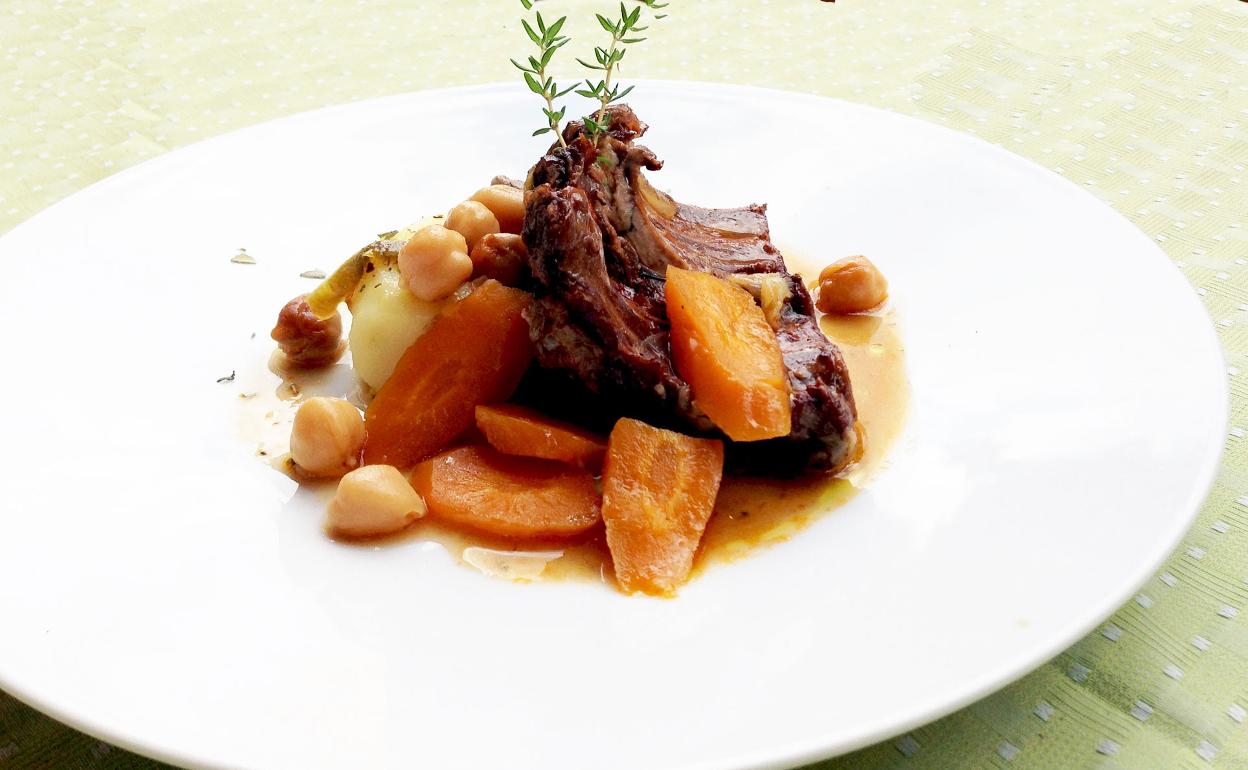 Costillas de cerdo cocidas