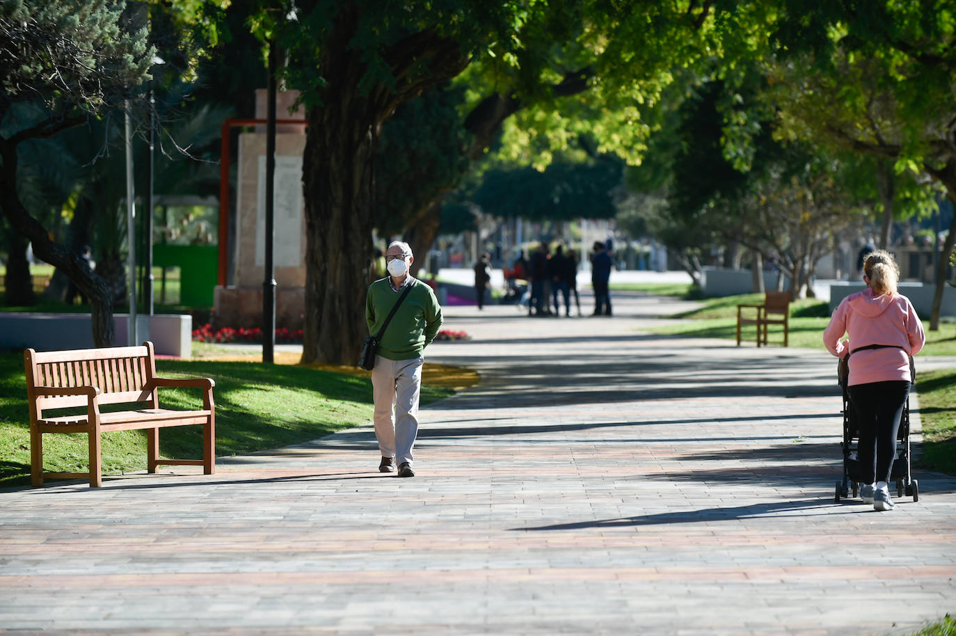 Fotos: El jardín Teniente Flomesta de Murcia estrena zonas de recreo y descanso